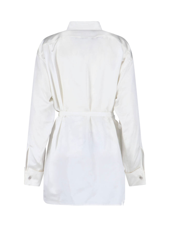 Balenciaga Shirts White Silk