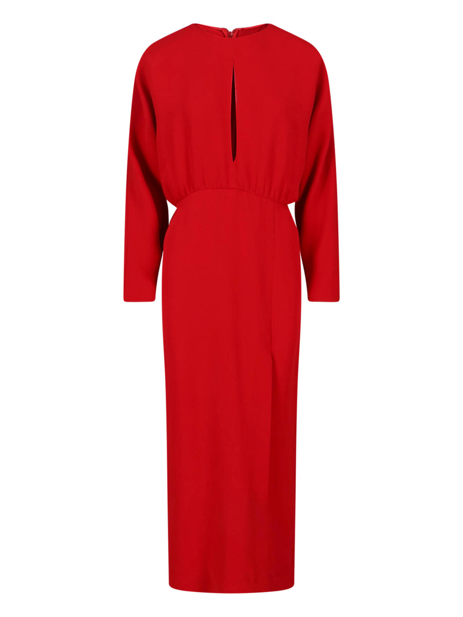 Valentino 100% silk dress in red