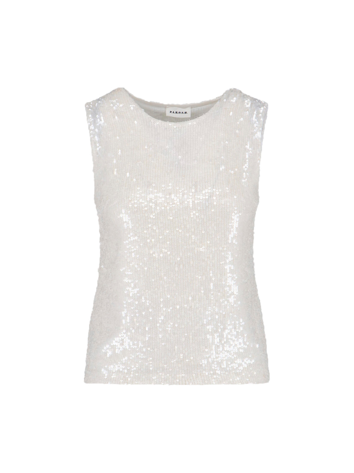 Parosh Top White Polyamide