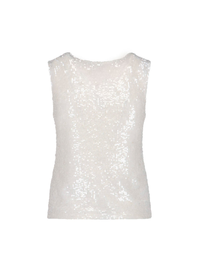 Parosh Top White Polyamide
