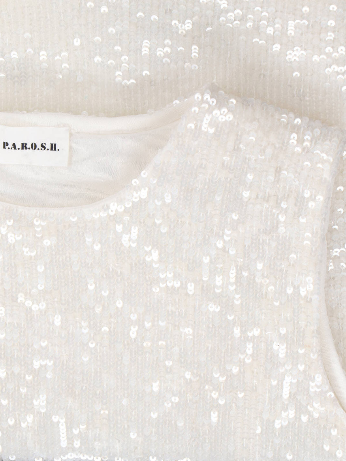 Parosh Top White Polyamide