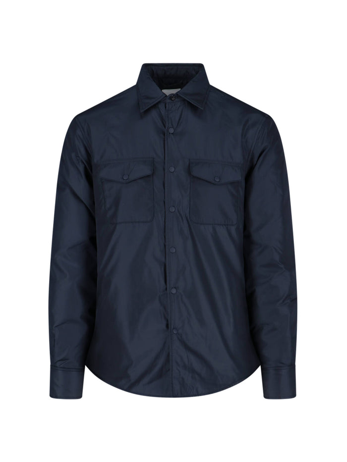 Aspesi Shirts Blue Polyamide