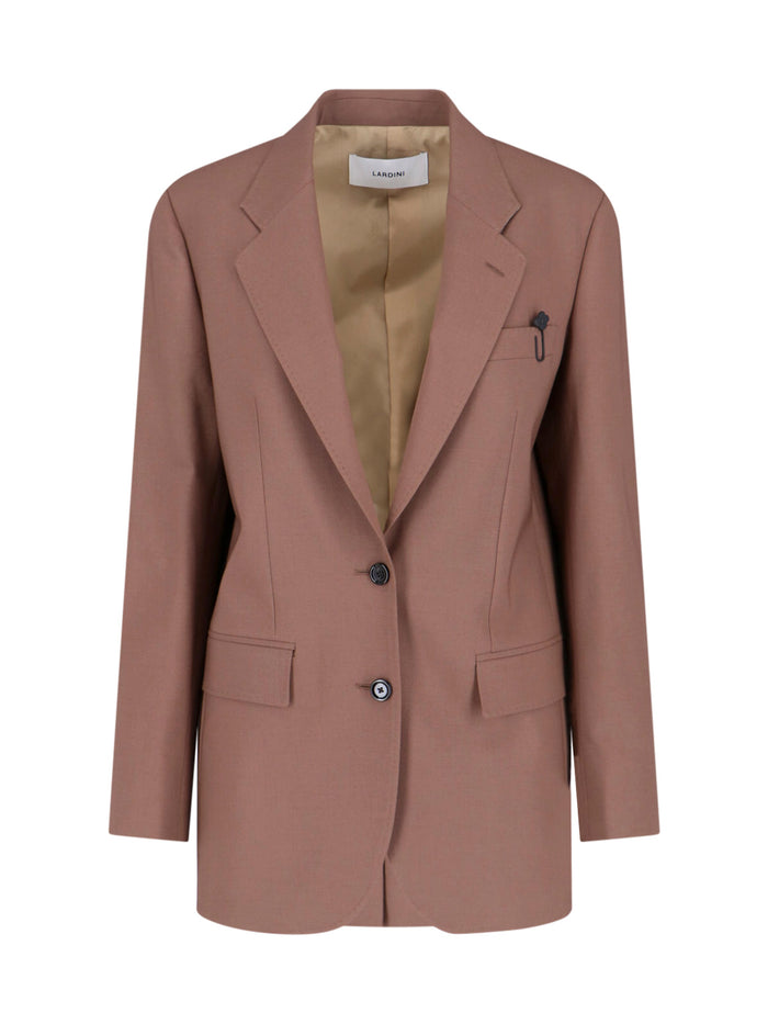Lardini Jackets Brown Virgin Wool