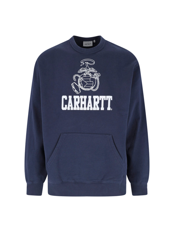 Carhartt Wip 100% Cotton sweatshirt in navy