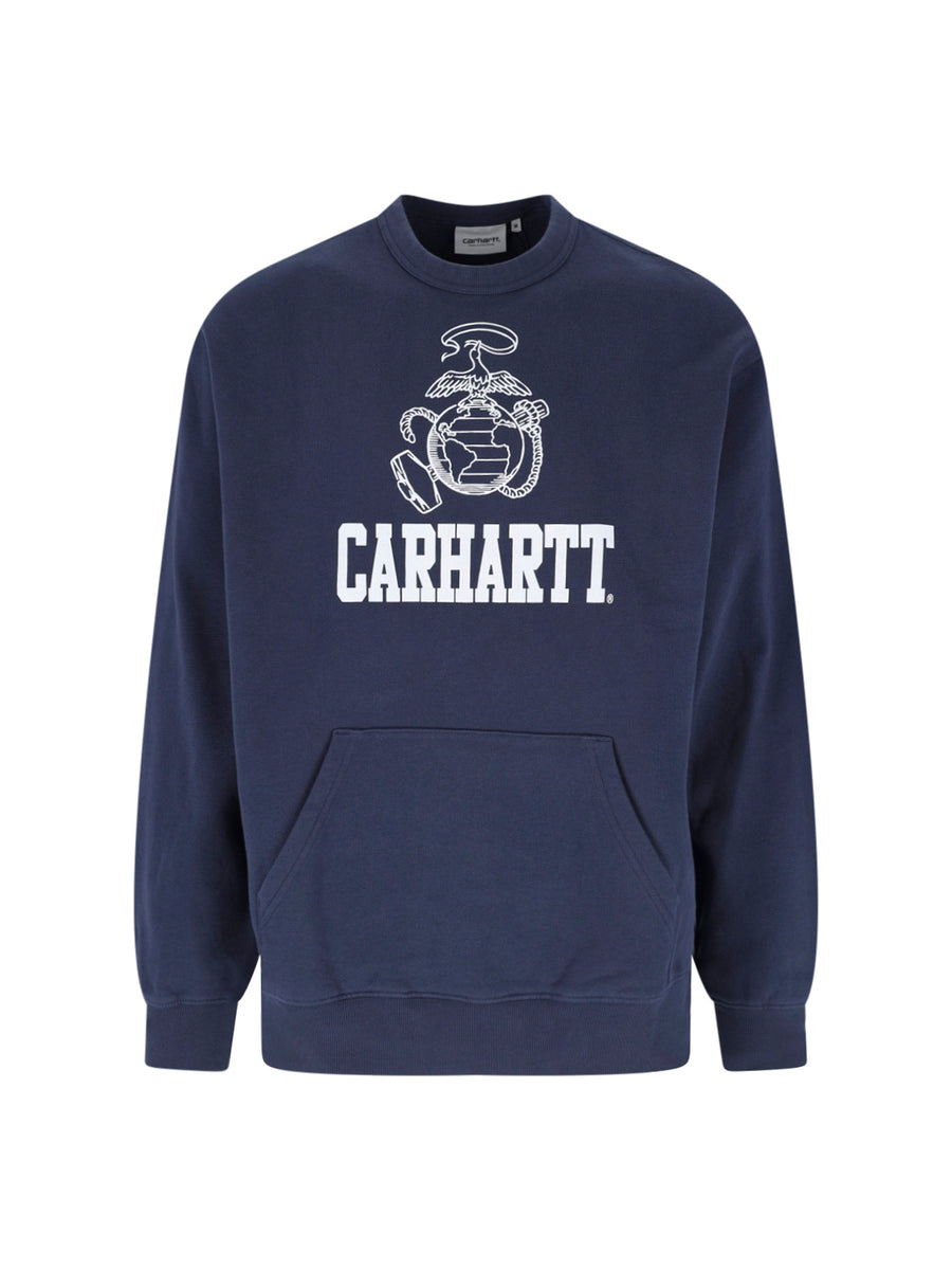 Carhartt Wip 100% Cotton sweatshirt in navy