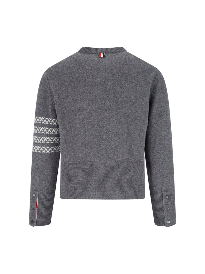 Thom Browne Sweaters Grey Virgin Wool