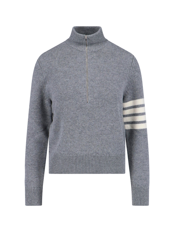 Thom Browne Sweaters Grey Virgin Wool