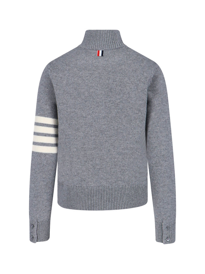 Thom Browne Sweaters Grey Virgin Wool