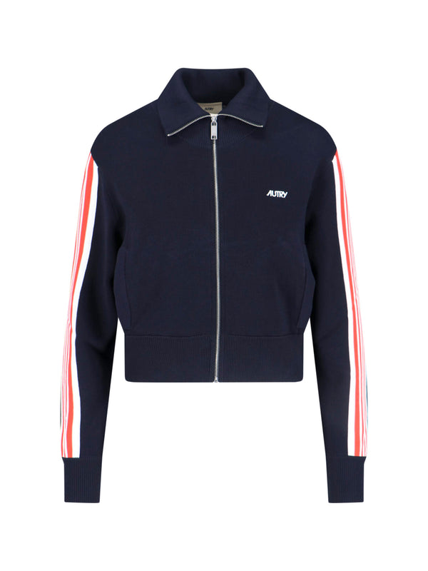 Autry 65% Viscose track jacket in navy