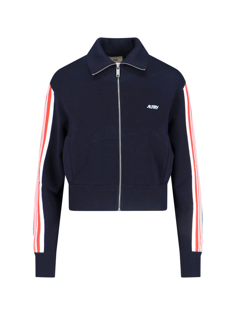 Autry 65% Viscose track jacket in navy