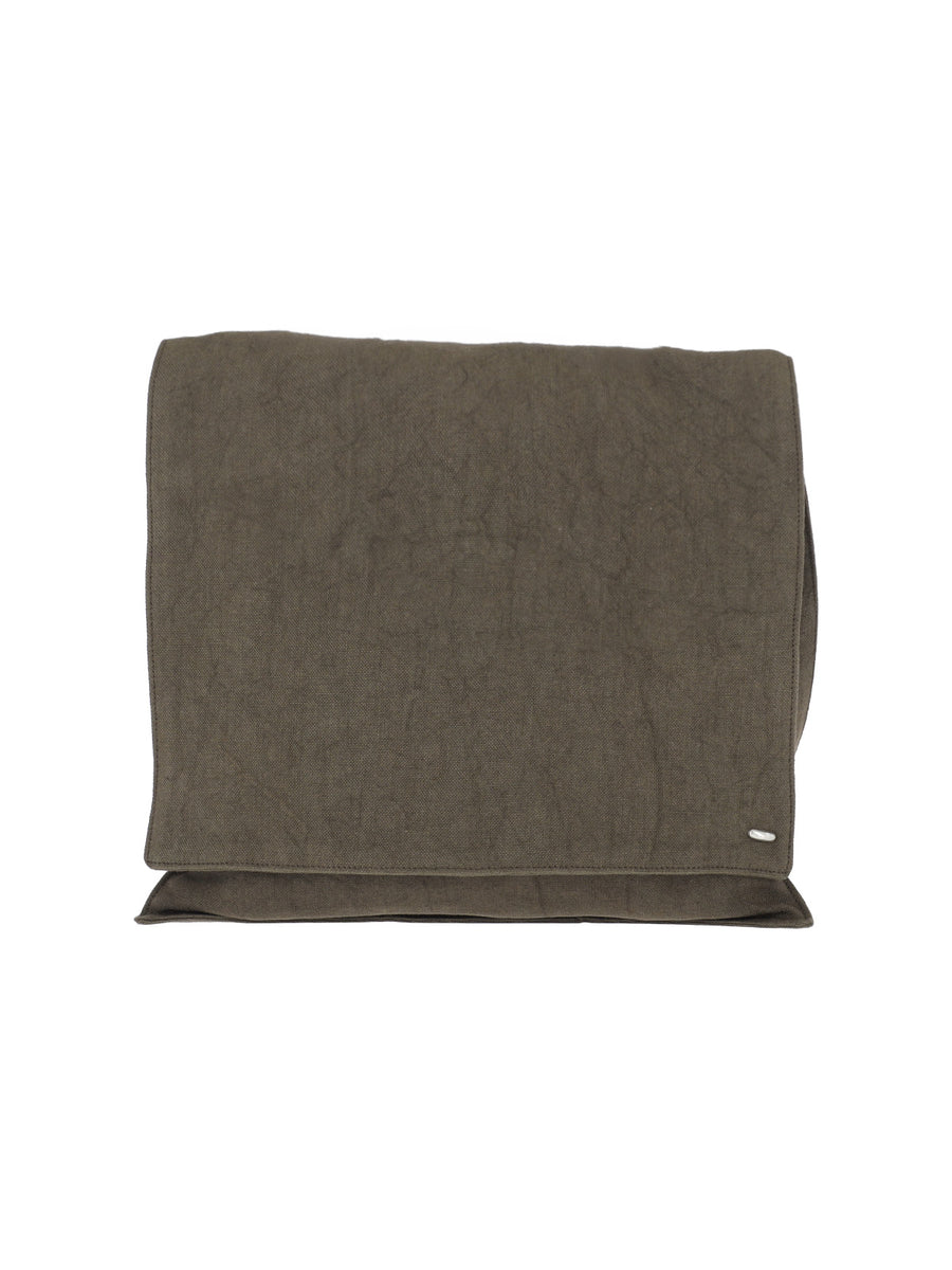 Our Legacy 100% linen crossbody bag in brown