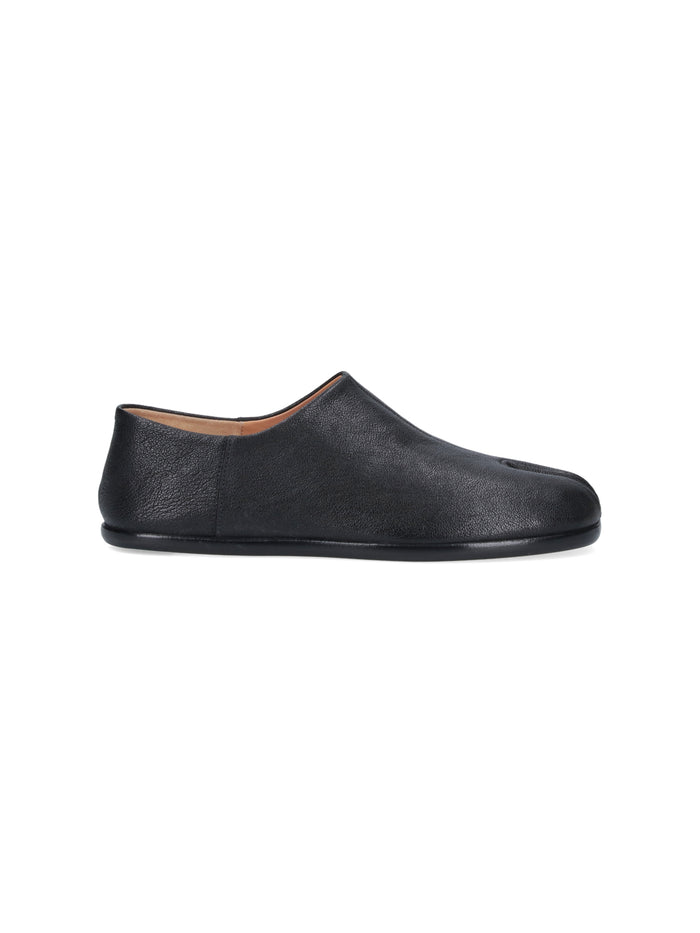 Maison Margiela Flat shoes Black Upper: Camel Leather