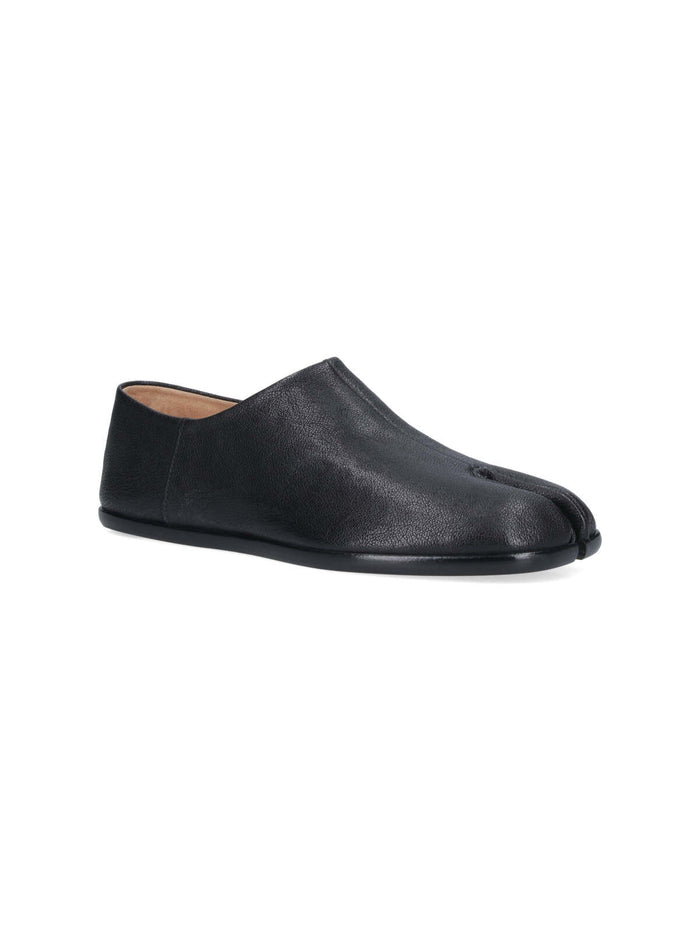 Maison Margiela Flat shoes Black Upper: Camel Leather