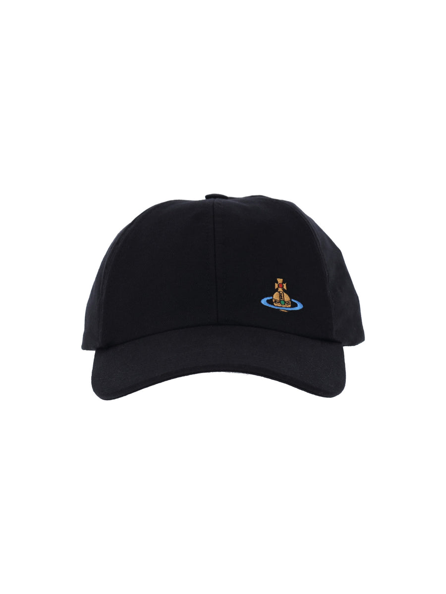 Vivienne Westwood 81020019 100% Cotton baseball cap in black
