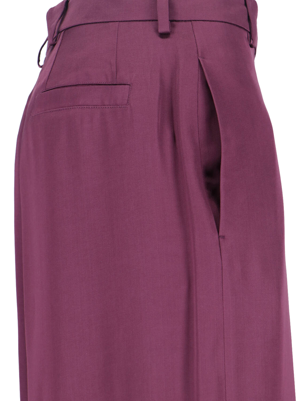 Dries Van Noten Trousers Violet Viscose