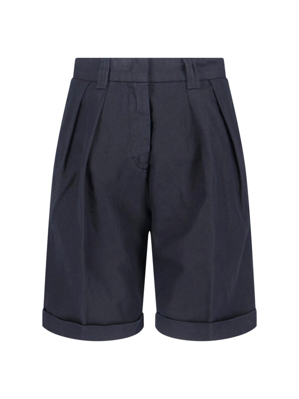 Aspesi 60% Cotton shorts in navy