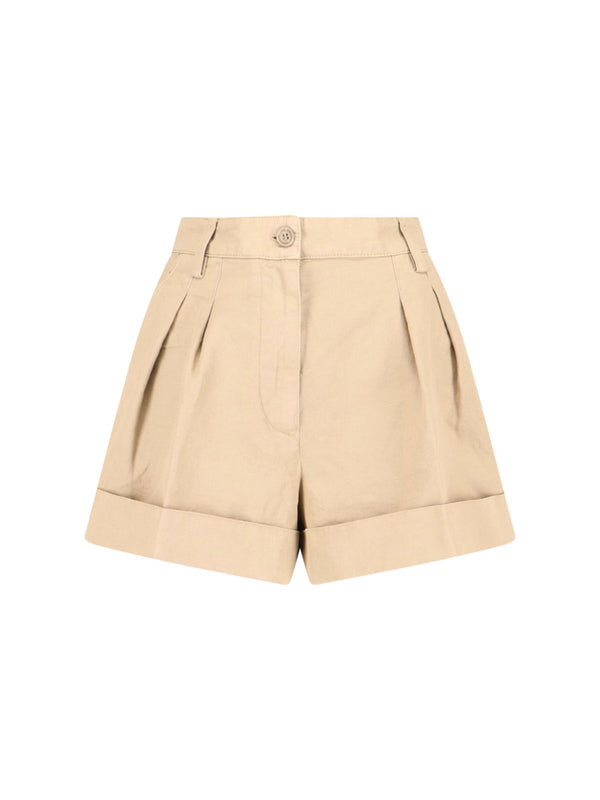 Aspesi 58% Cotton shorts in beige