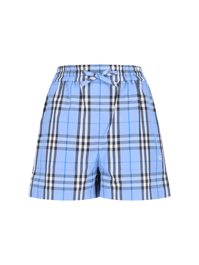 Burberry Trousers Blue Cotton