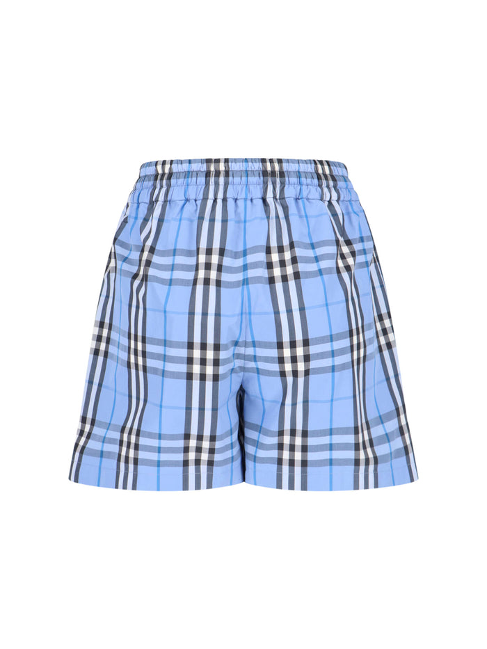 Burberry Trousers Blue Cotton