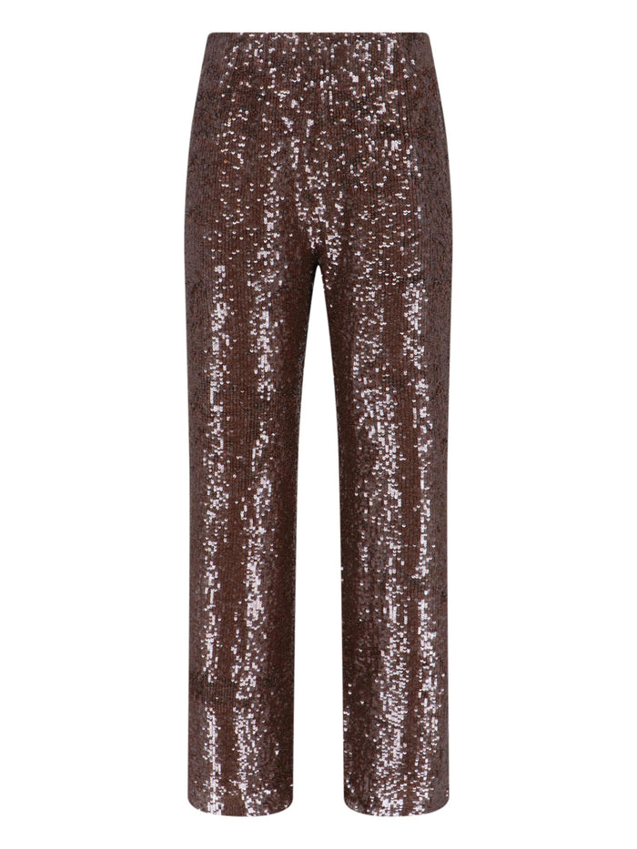 Parosh Trousers Brown Polyamide