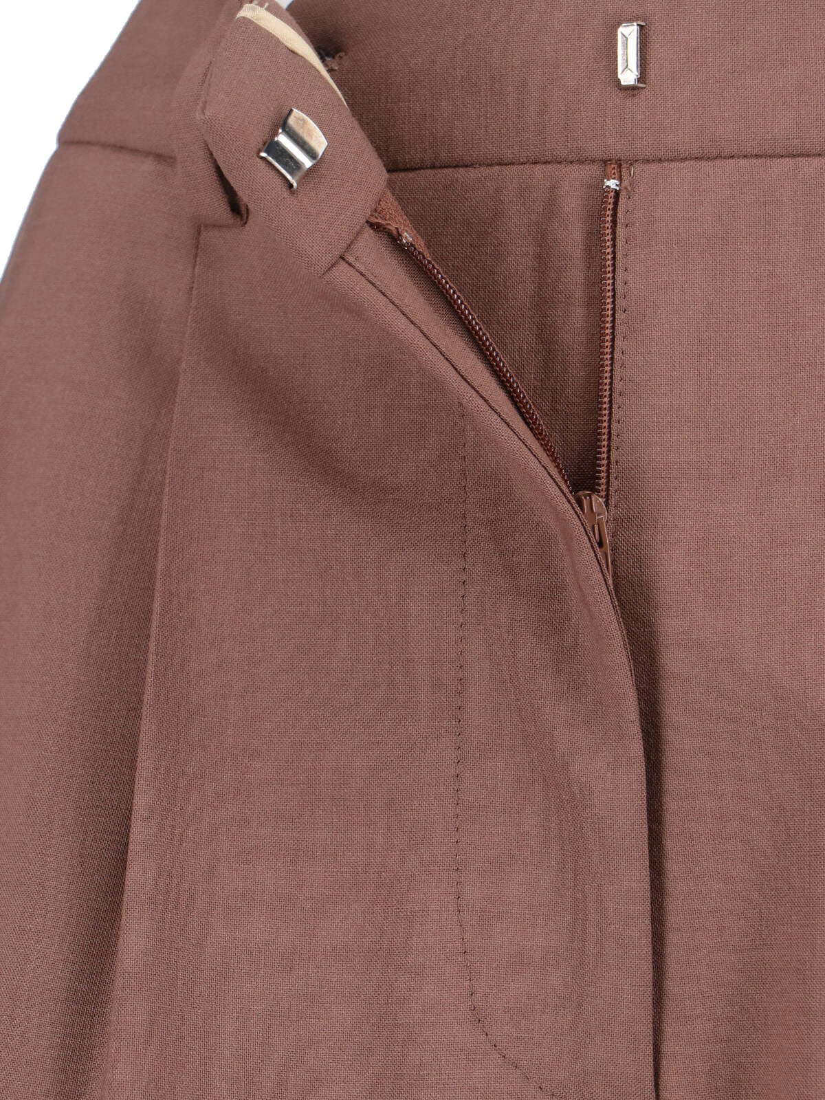 Lardini Trousers Brown Virgin Wool
