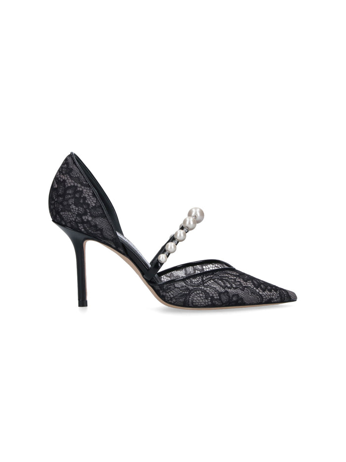 Jimmy Choo With Heel Black Outer: Textile