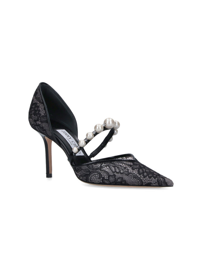 Jimmy Choo With Heel Black Outer: Textile