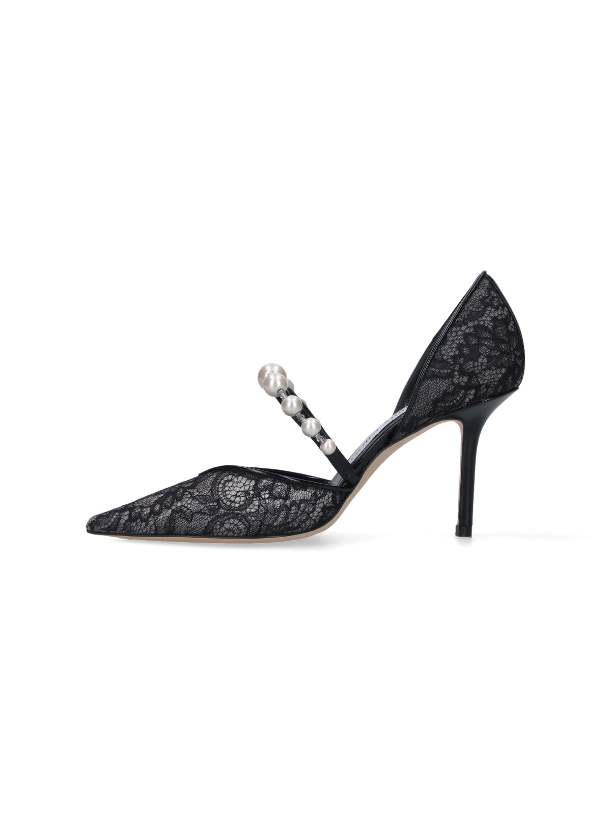 Jimmy Choo With Heel Black Outer: Textile