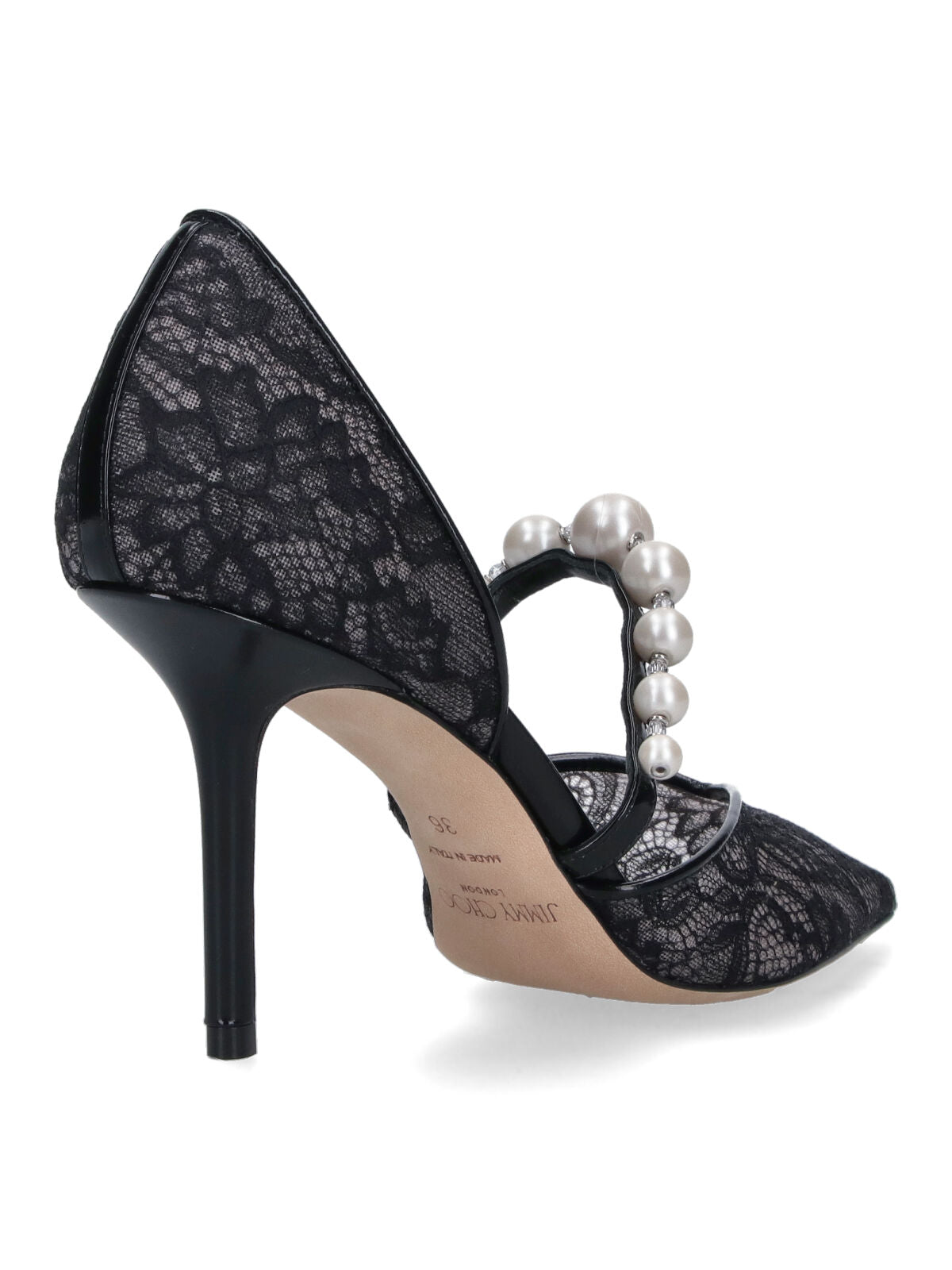 Jimmy Choo With Heel Black Outer: Textile