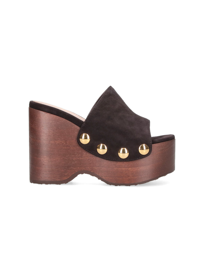 Gianvito Rossi With Heel Brown Upper: Suede Leather