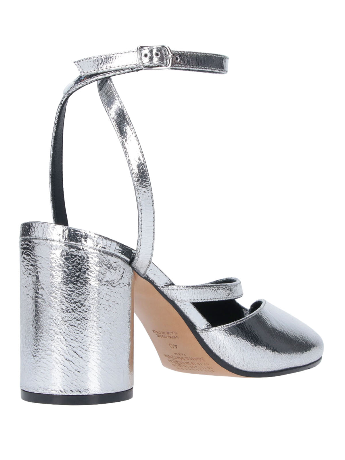 Maison Margiela With Heel Silver Upper: Bovine Leather