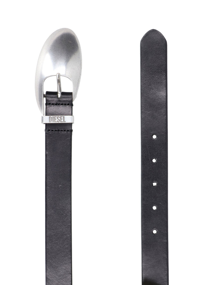Diesel Belts Black Leather