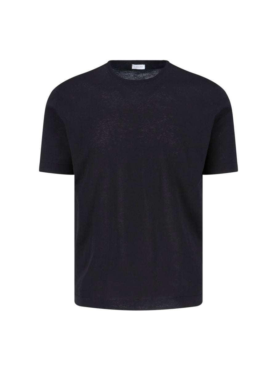 Caruso 100% Cotton t-shirt in black