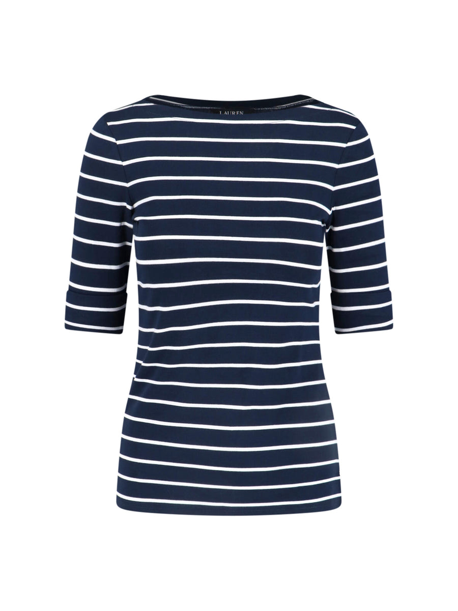 Lauren Ralph Lauren 94% Cotton t-shirt in navy