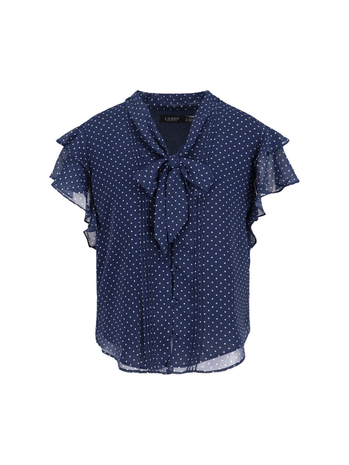 Lauren Ralph Top Blue Recycled Polyester