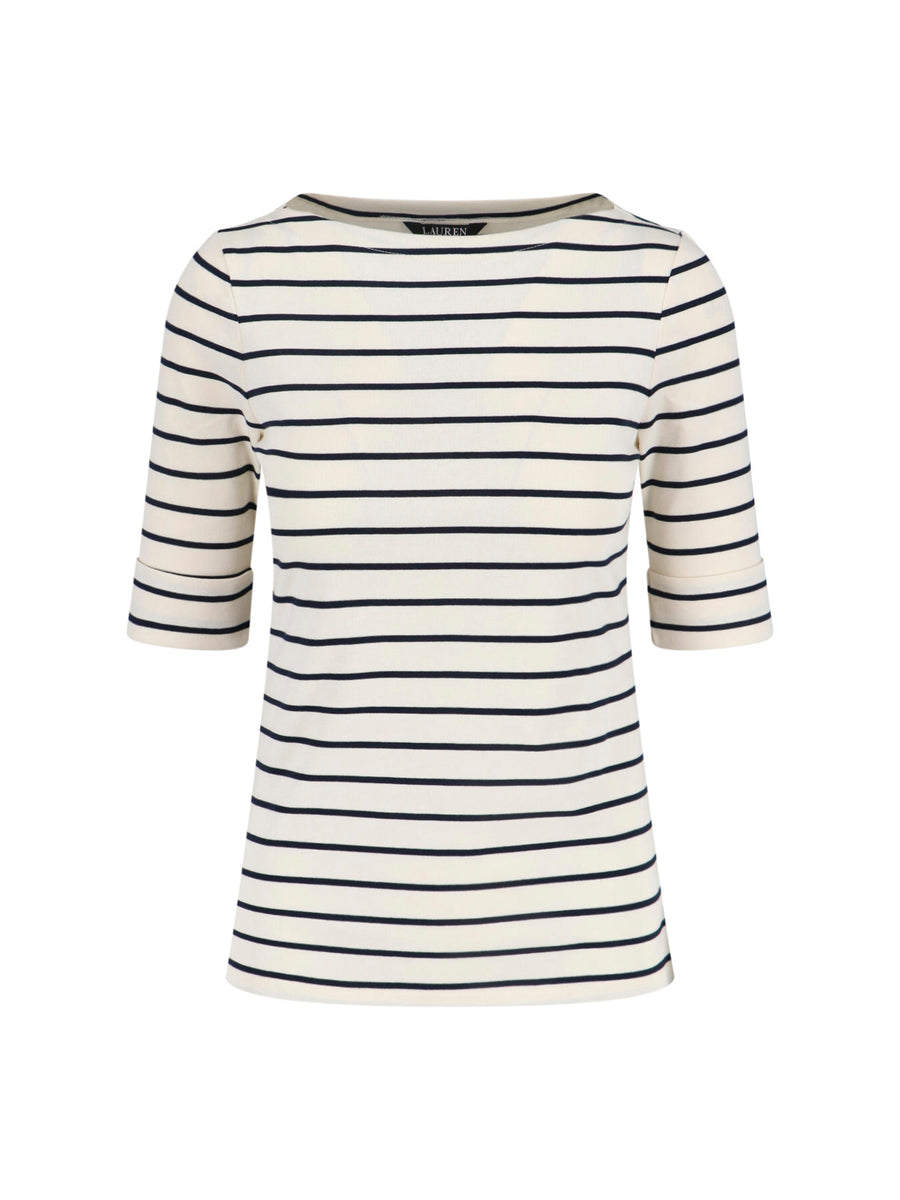 Lauren Ralph Lauren 94% Cotton t-shirt in white