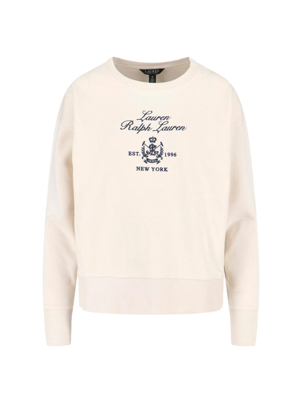 Lauren Ralph Lauren 83% Cotton sweatshirt in white