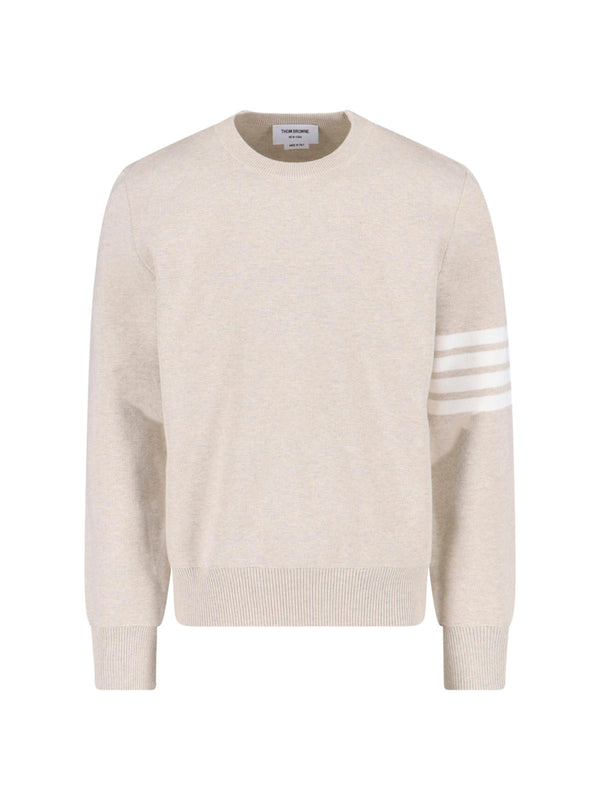 Thom Browne 100% Cotton sweater in beige