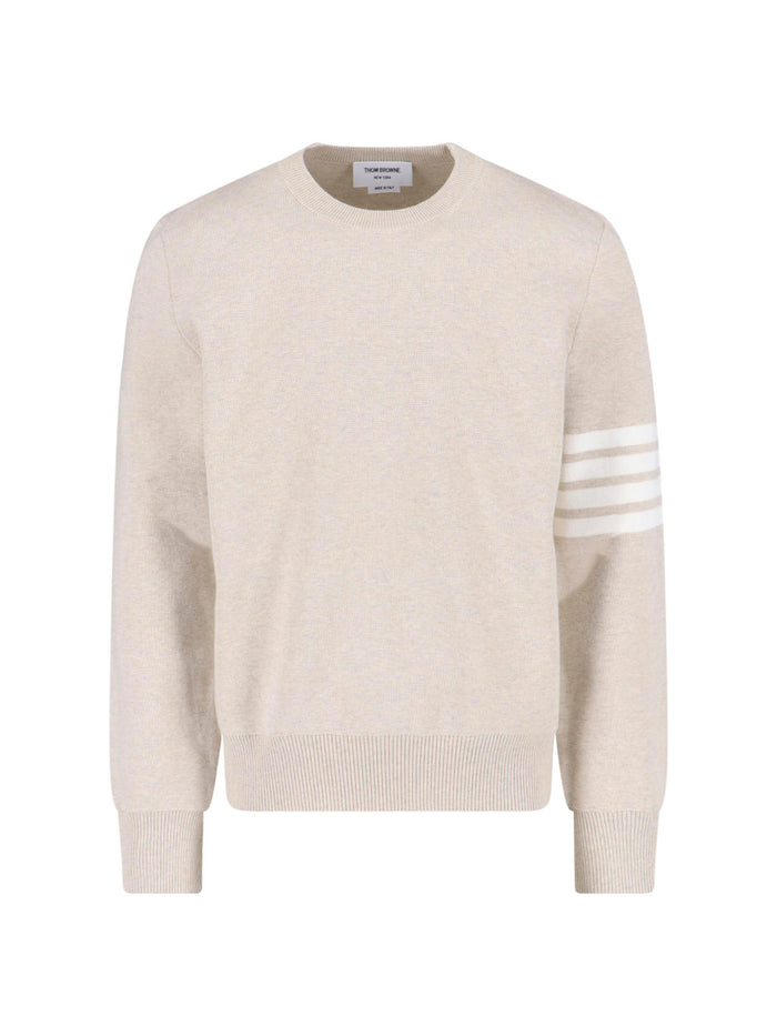 Thom Browne Sweaters Beige Cotton
