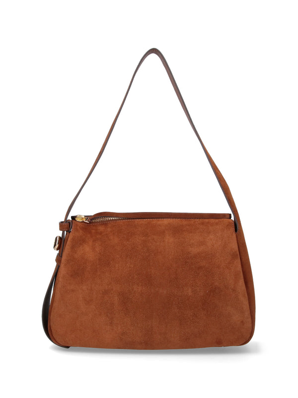 Tory Burch 100% Bovine Suede shoulder bag in brown
