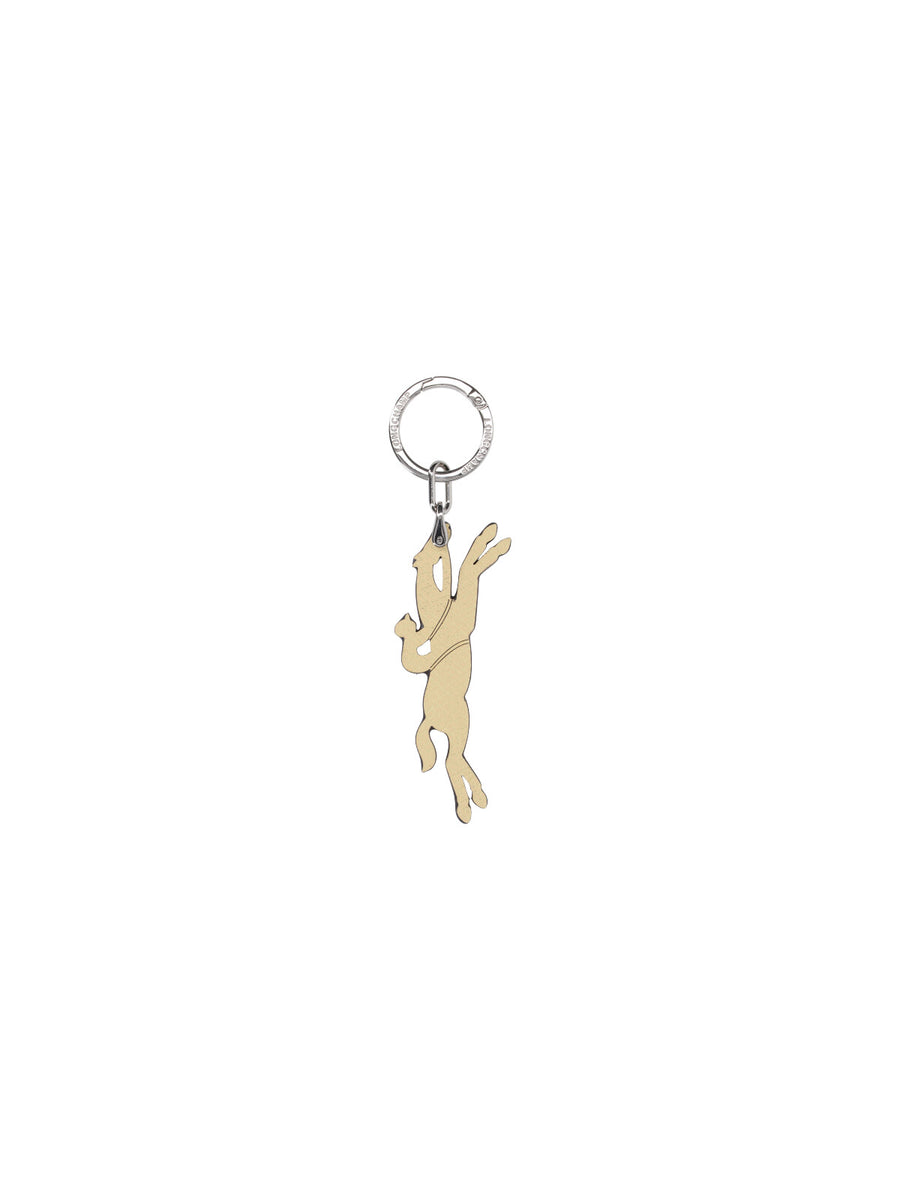 Longchamp 100% leather key case in yellow