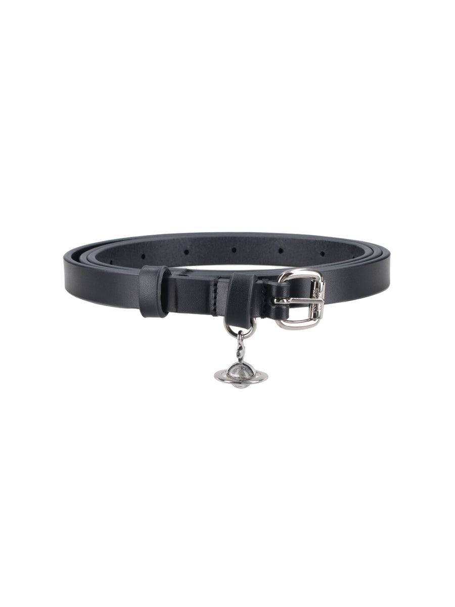 Vivienne Westwood 100% cow leather belt in black