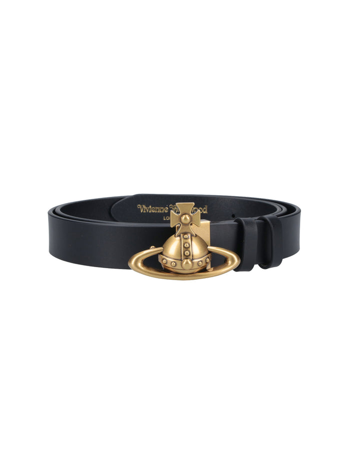 Vivienne Westwood Belts Black Cow Leather