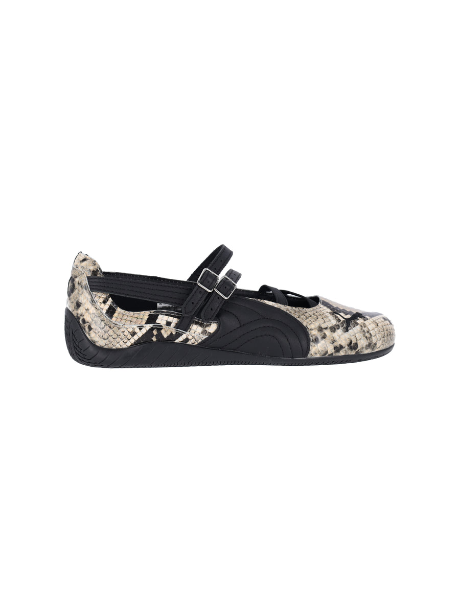 Puma 100% leather mary jane flat in multicolor