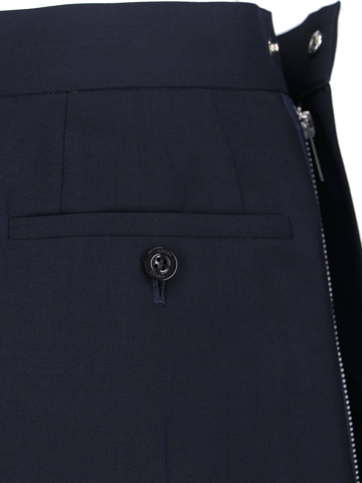 Sacai Skirts Blue Wool