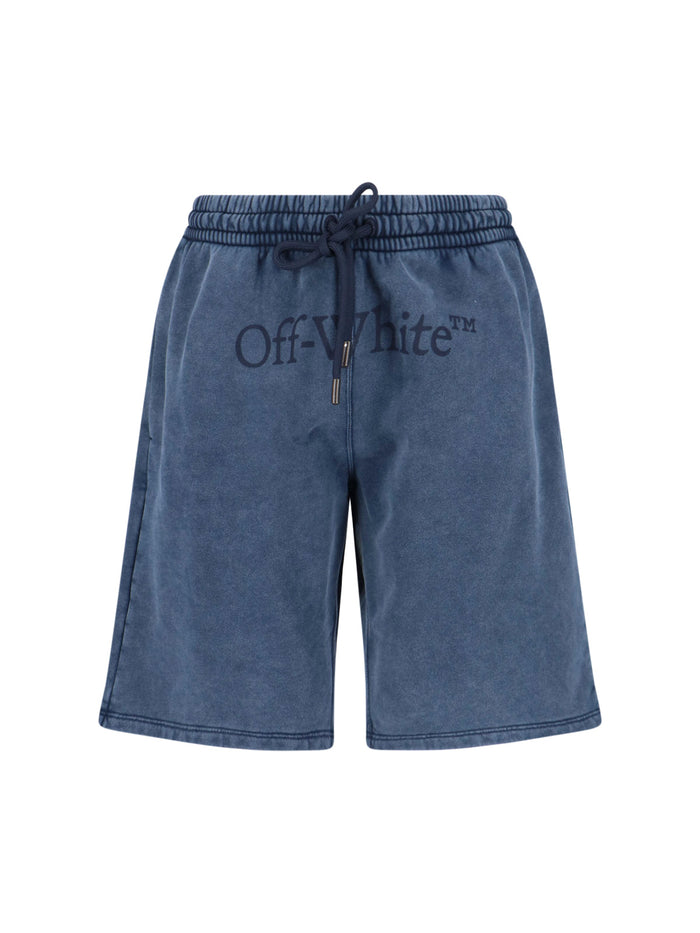 Off-White Trousers Blue Cotton