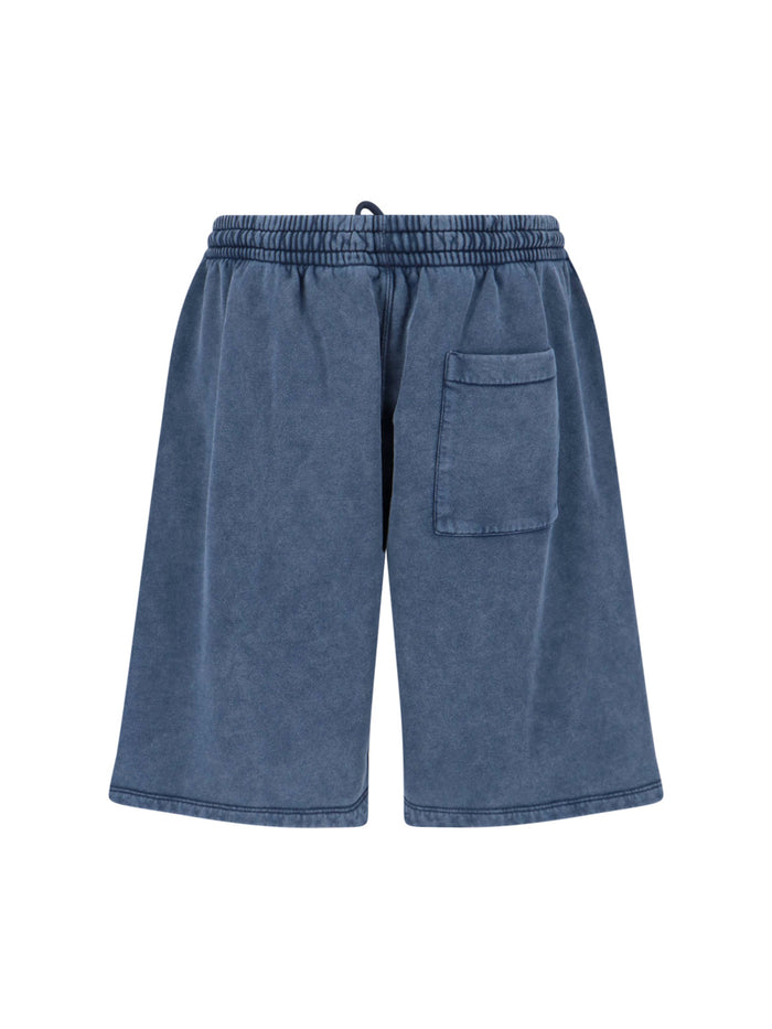 Off-White Trousers Blue Cotton