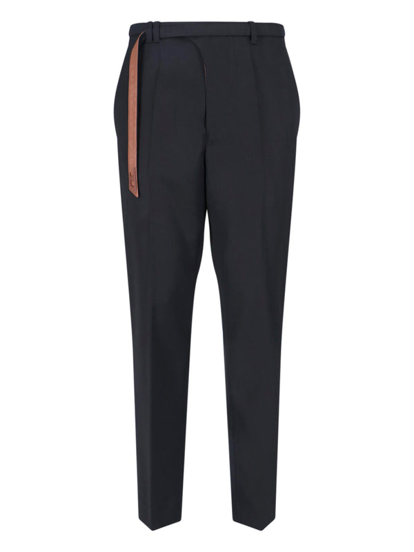 Diesel 55% Polyester trousers in black