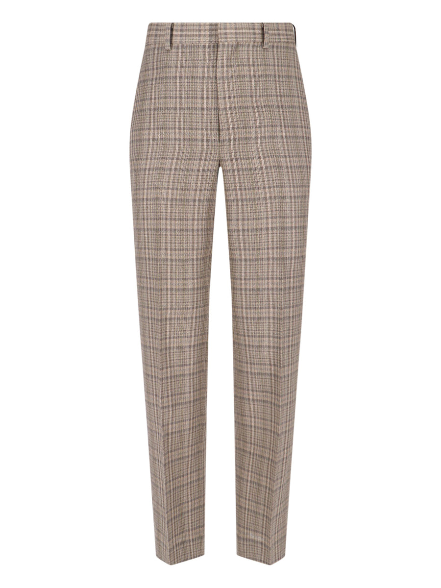Auralee 64% Silk trousers in brown