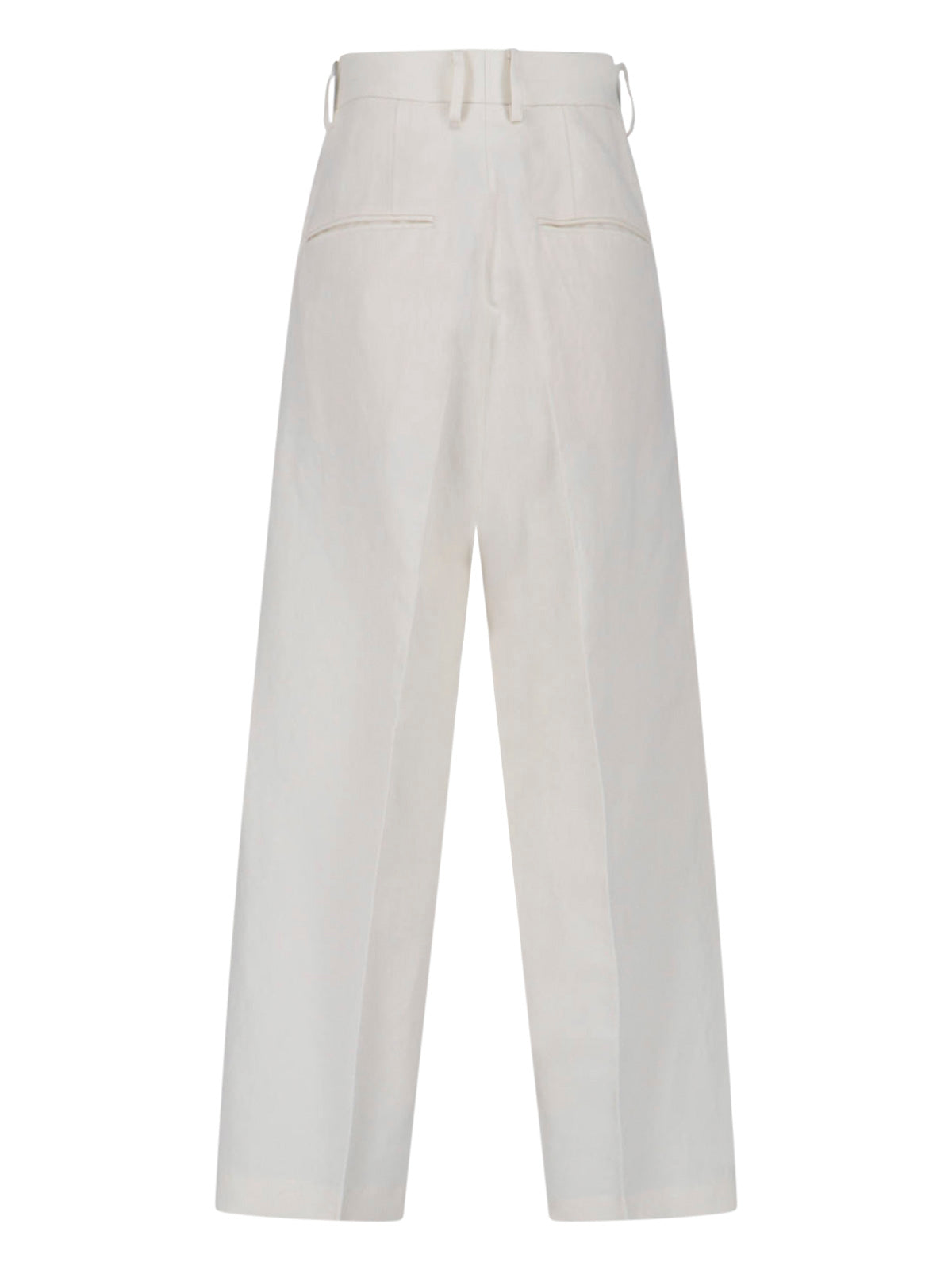 AURALEE Trousers White Wool